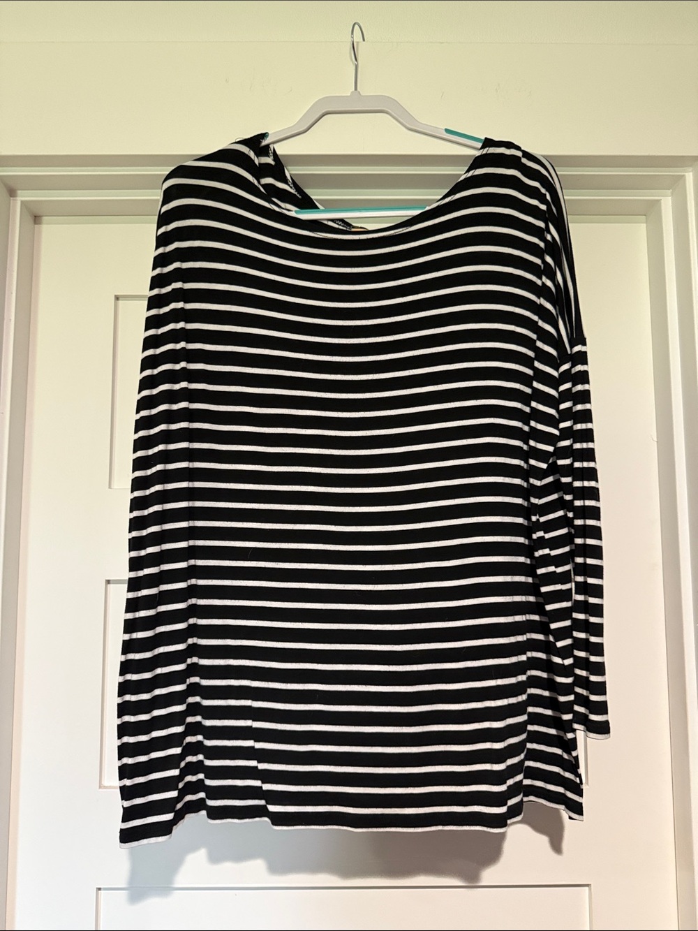 Piko 1988 Black & White Striped Long Sleeve Top